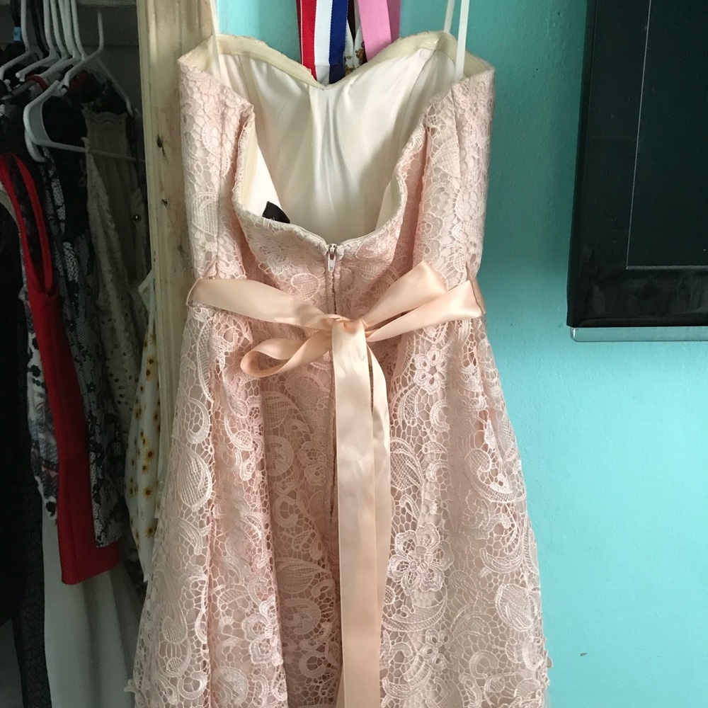 Camille la vie Salmon Prom Dress